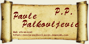 Pavle Palkovljević vizit kartica
